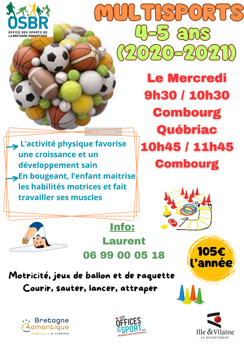 MULTISPORT 4-5 ANS - NOUVEAUX CRENEAUX!!
