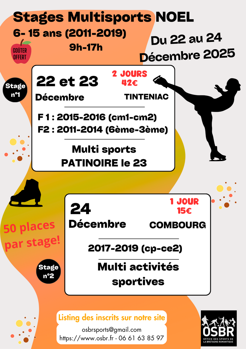 STAGES SPORTIFS NOEL