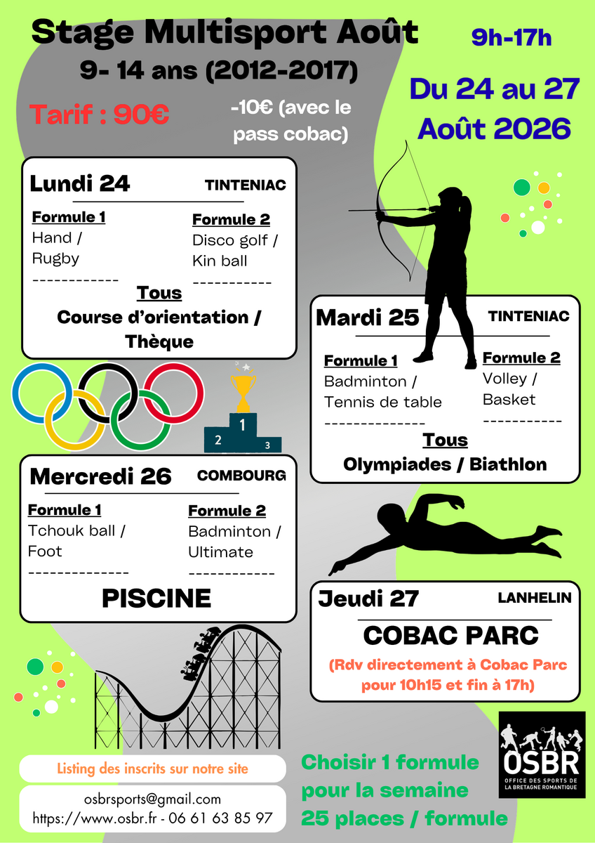 STAGE MULTISPORT AOUT