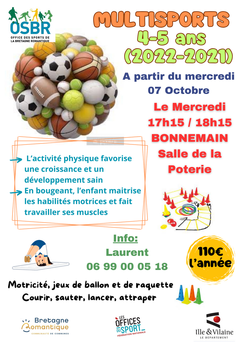 NOUVELLE ECOLE MULTISPORT 4-5 ANS A BONNEMAIN