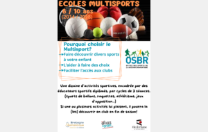 INSCRIPTIONS ECOLES MULTISPORTS 6-10 ans 2024-2025