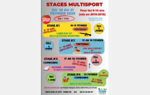 STAGES SPORTIFS HIVER 2025