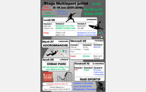 STAGE MULTISPORT JUILLET